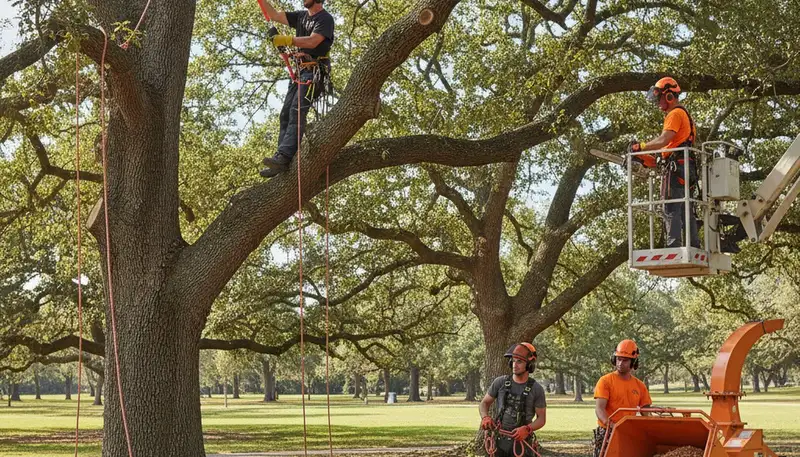 Denver, CO tree service crew pruning trees for safer, healthier landscapes
