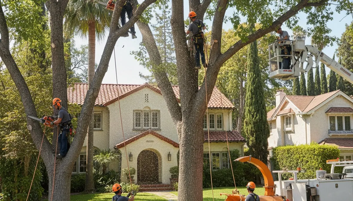 Tree service crew in Denver, CO providing professional tree removal and trimming assistance