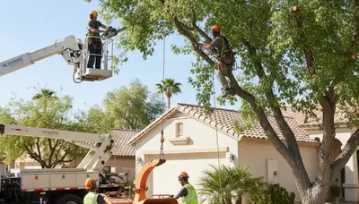 Tree service crew providing professional tree removal in Denver, CO