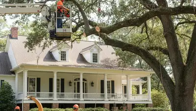 Denver, CO tree service crew providing professional tree removal for a local property