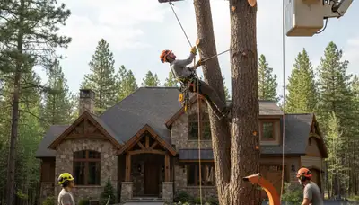 Denver, CO tree removal crew providing professional tree service for residential properties
