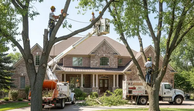 Tree service crew in Denver, CO providing professional tree removal for local property owners